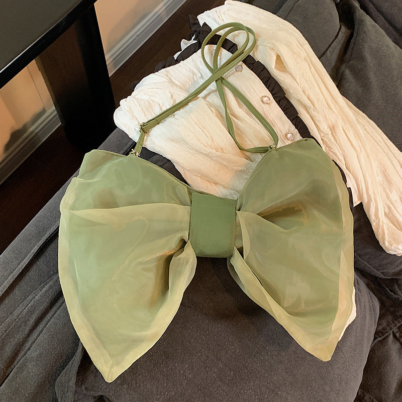 butterfly knot personalized shoulder crossbody bag