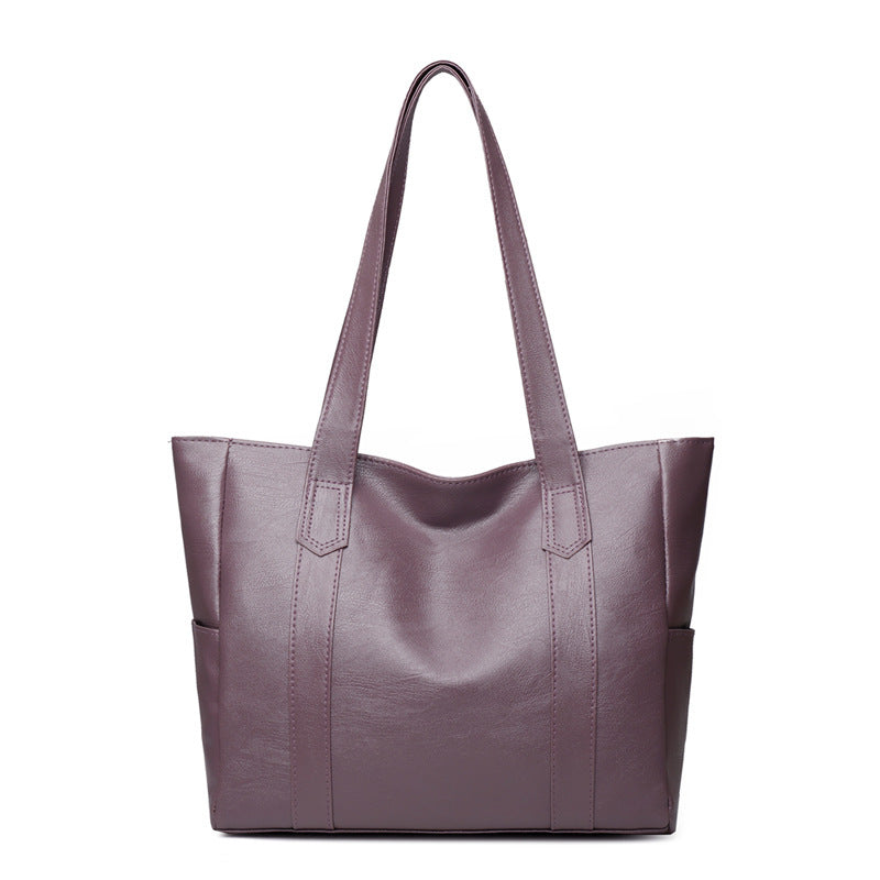 retro large capacity womens shoulder bag