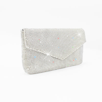 blingbing rhinestone ladies dinner bag mesh rhinestone clutch