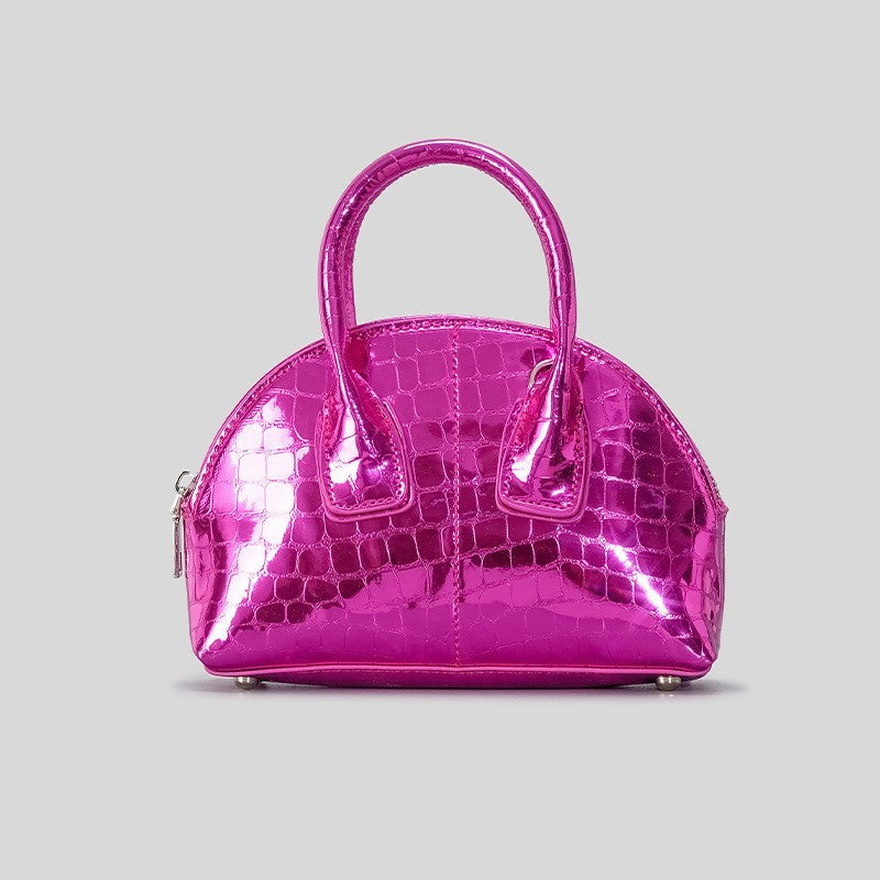 fashion shiny surface chain shoulder messenger bag