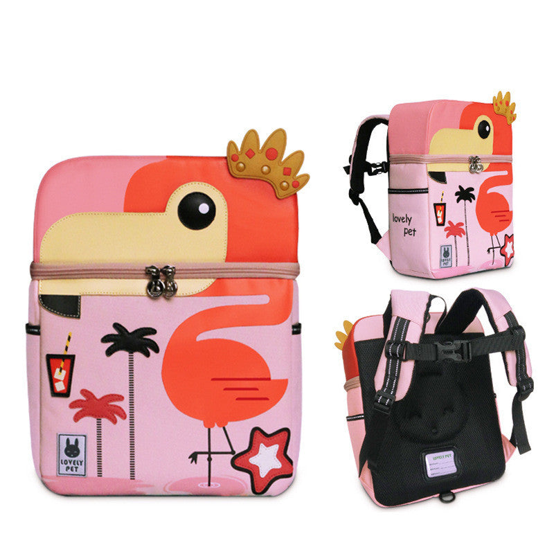 childrens student cartoon print schoolbag backpack