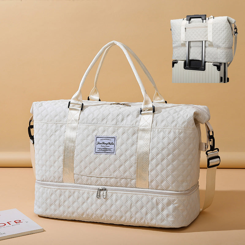 large capacity totes travel duffle bags dry and wet separation fitness gym shoulder bag for weekender overnight essentials mommy handbag