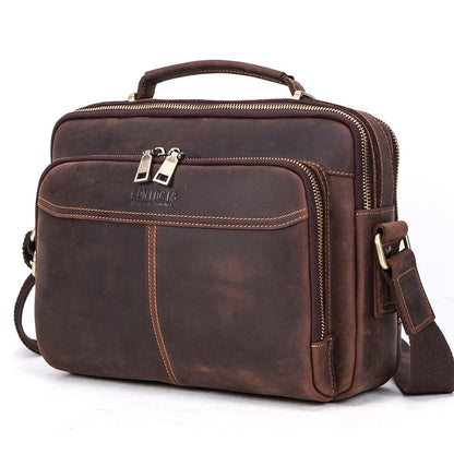 multifunctional leather mens bag