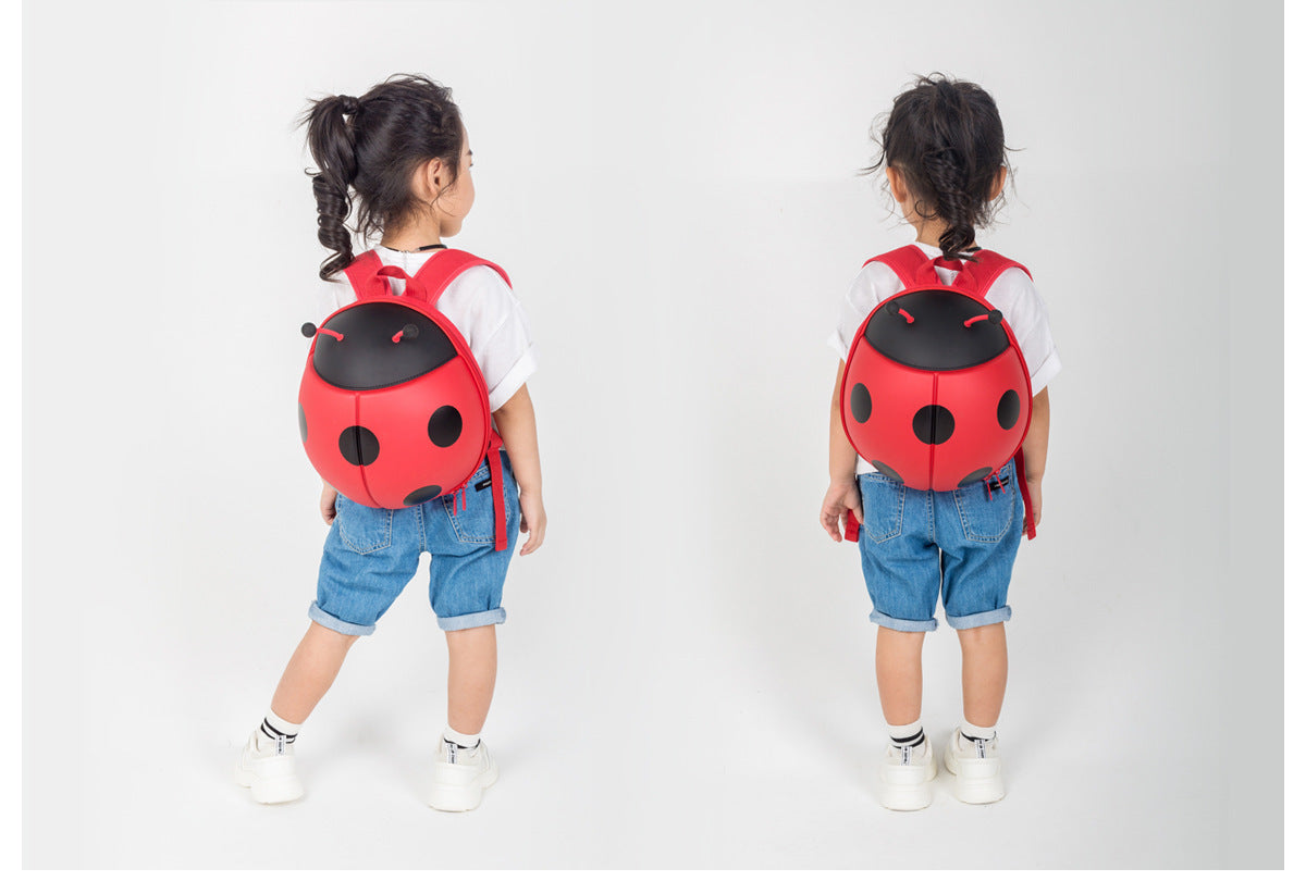 cute ladybug backpack childrens schoolbag cartoon