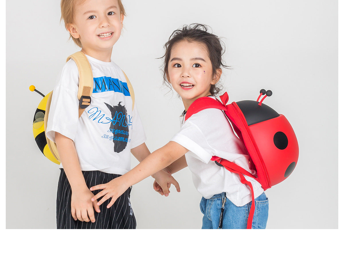 cute ladybug backpack childrens schoolbag cartoon