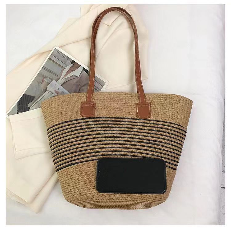 all matching straw mori style woven bag ins