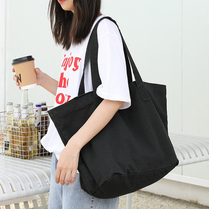 fashion retro shoulder casual artistic canvas bag