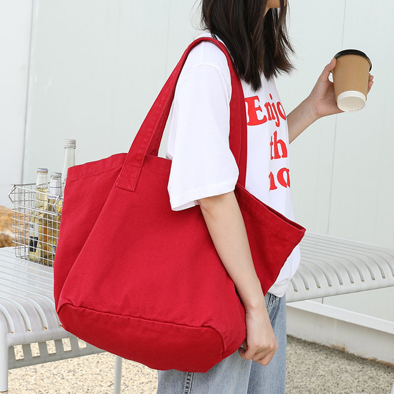 fashion retro shoulder casual artistic canvas bag