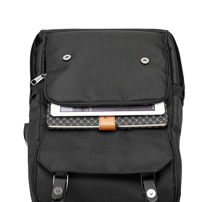 mens backpack retro travel bag usb