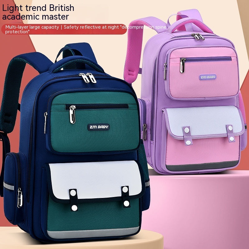 primary school student schoolbag male grade 1 3 6 portable burden alleviation large capacity childrens schoolbag backpack