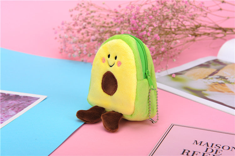 childrens new avocado fruit coin purse