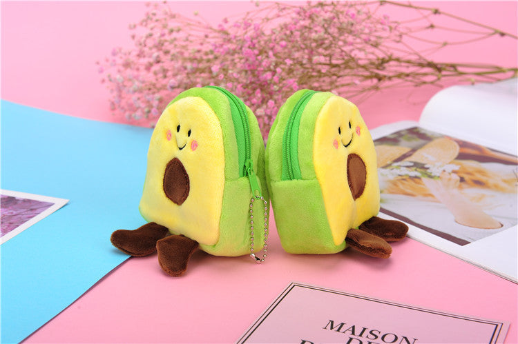 childrens new avocado fruit coin purse