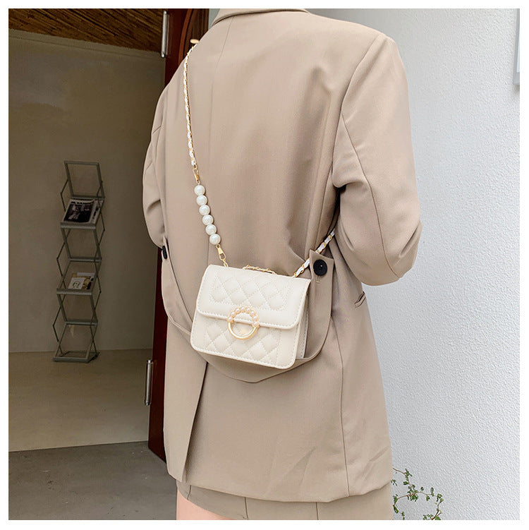 diamond chain shoulder crossbody bag