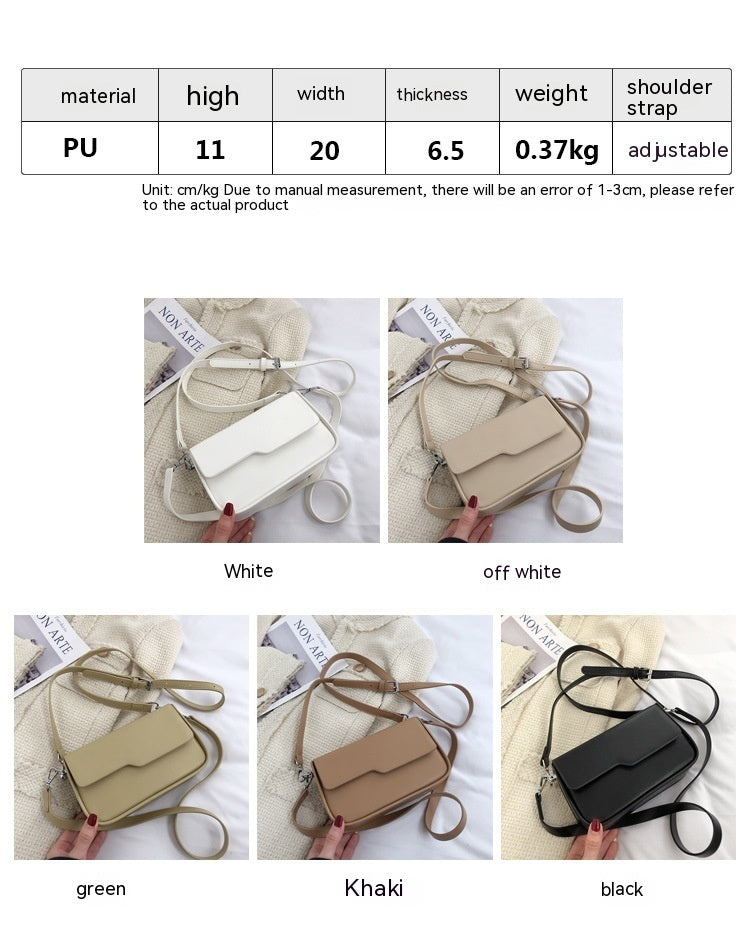 niche baguette bag korean style simple underarm shoulder bag