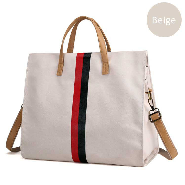 canvas ladies work bag women tote hand bag shoulder bag for women fashion lady shopping canvas stripe tote bags female handbags