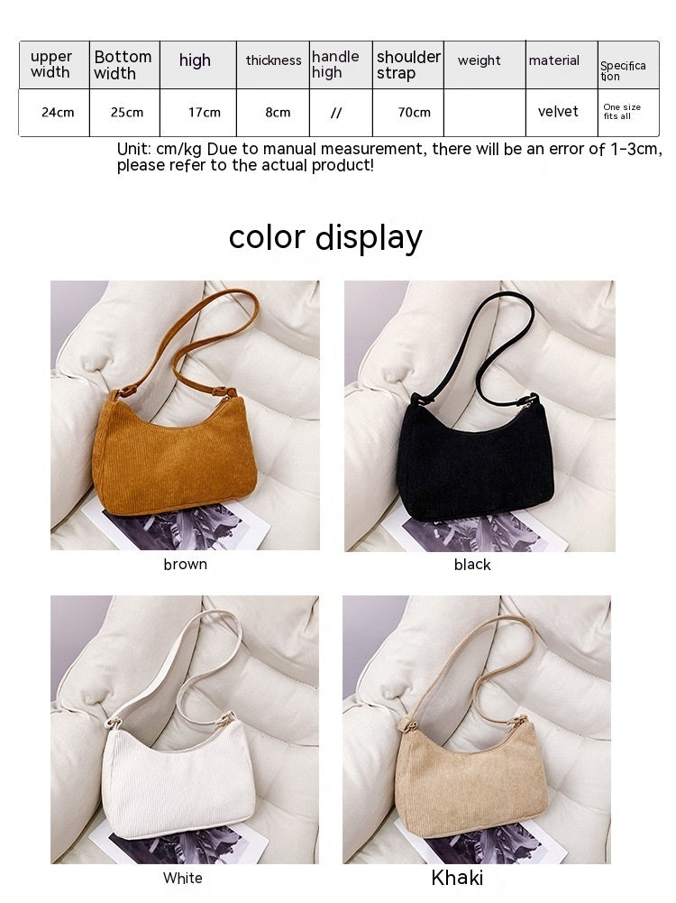 new style armpit trendy simple shoulder handbag