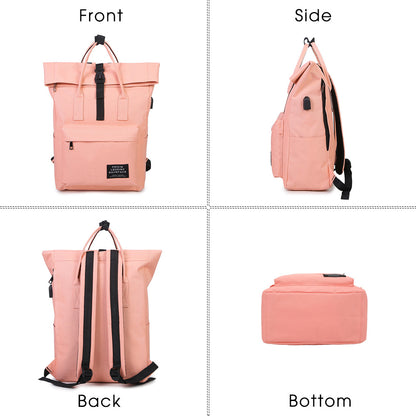 oxford large capacity schoolbag female student usb charging port korean fashion backpack multifunctional outdoor travel bag