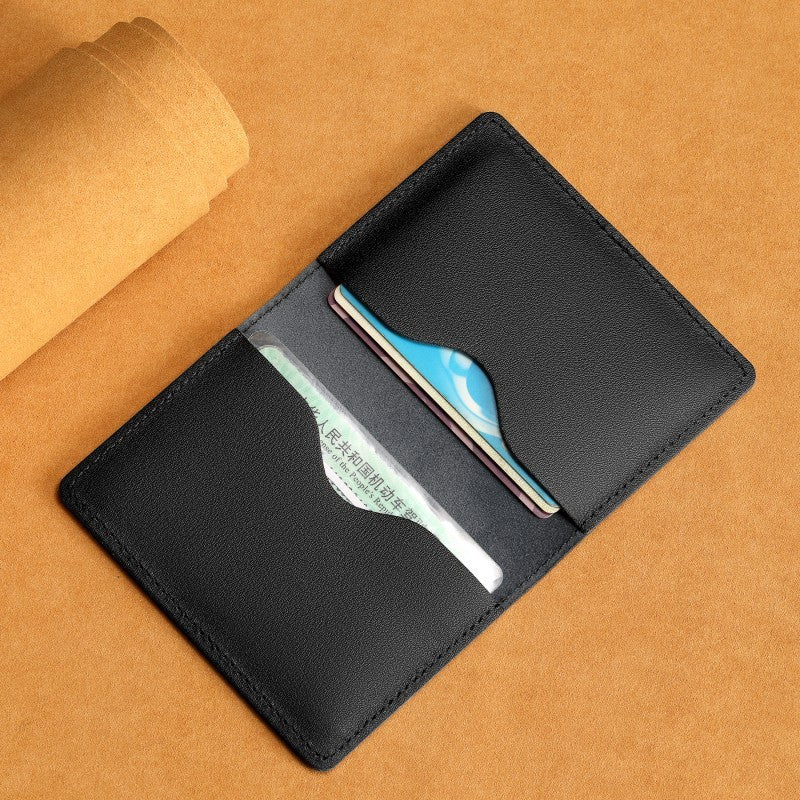 ultra thin cowhide card holder men and women