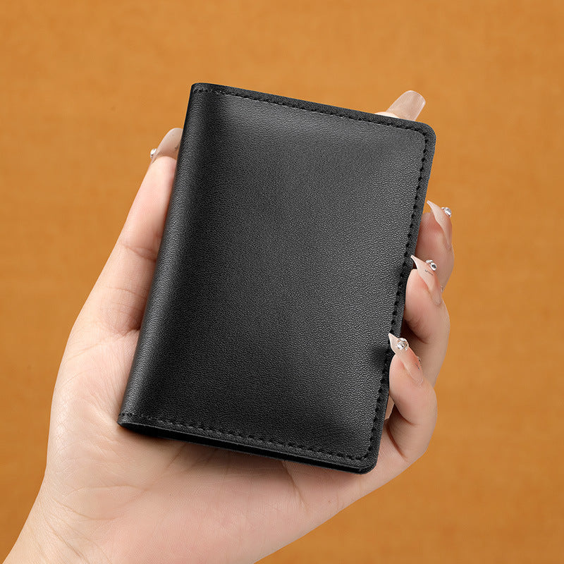 ultra thin cowhide card holder men and women