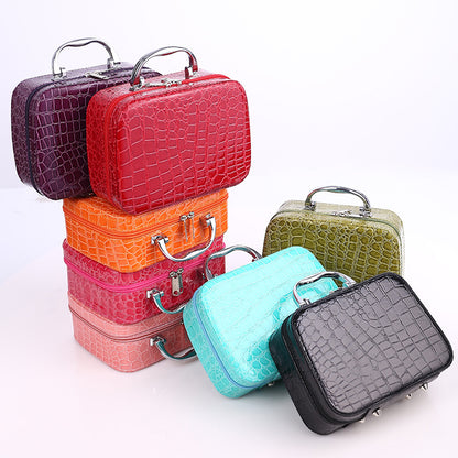 stone pattern portable cosmetic bag