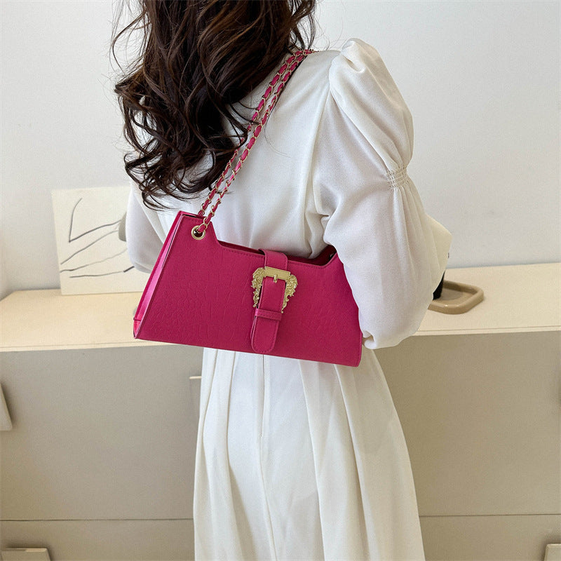 womens fashion simple chain fashion bag shoulder bag casual trend crossbody small square bag