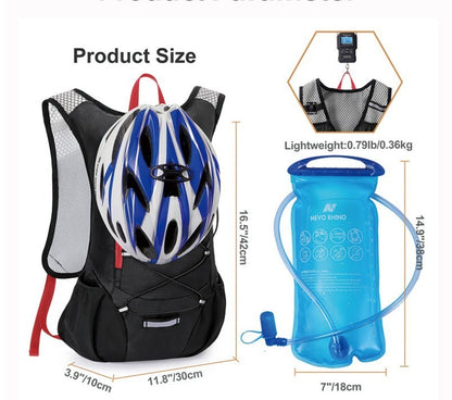 fashion portable 2l water bag backpack