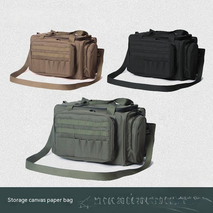 outdoor camping picnic wild tableware storage tactical compartment sundries portable shoulder bag