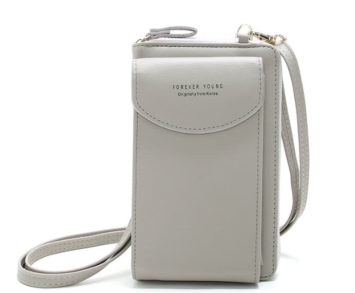 mobile phone bag zipper women diagonal bag