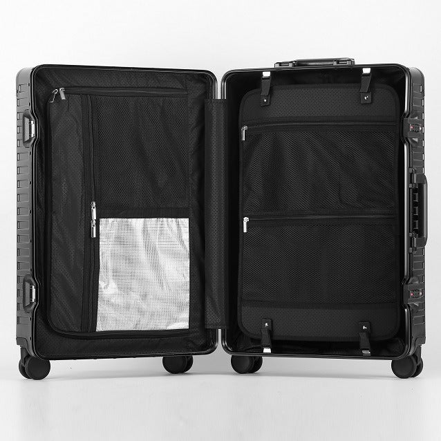 all aluminum magnesium alloy trolley case business luggage