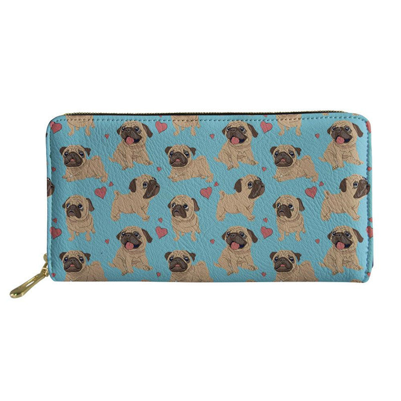 cute sloth mid length wallet