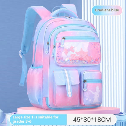 Cute Cartoon Large Capacity Spine Protection Children's Load Reducing Schoolbags
