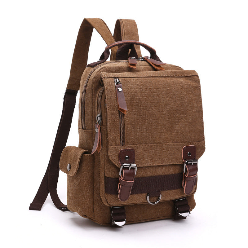 fashion canvas outdoor travel crossbody chest bag