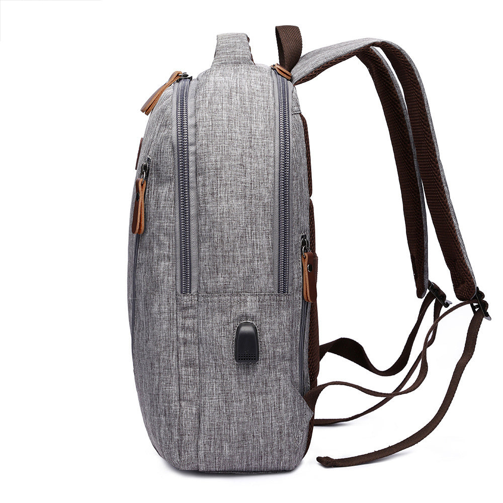 fashionable trolley backpack with waterproof usb backpack