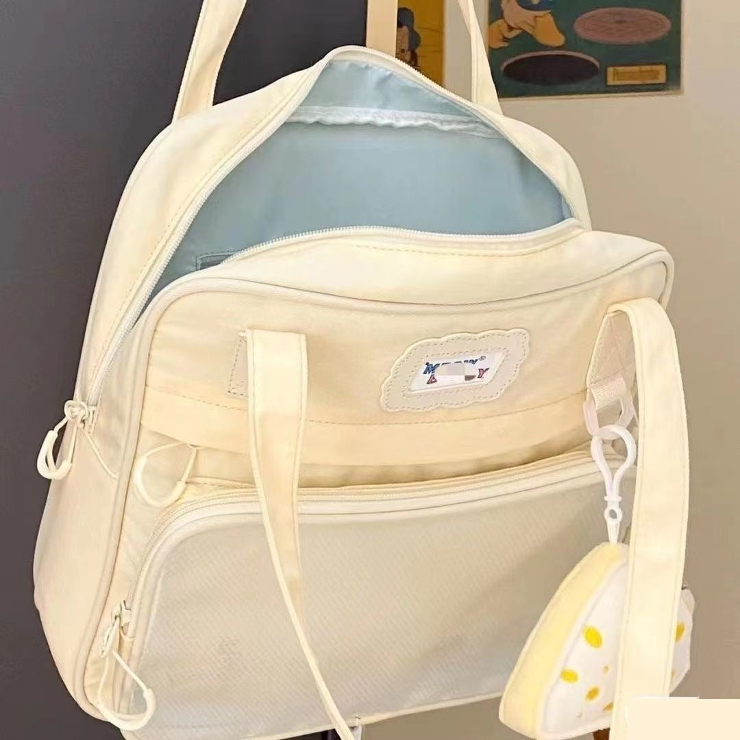 Cross-border Japanese Sweet Style Female Large Capacity Tote Student Class Schoolbag