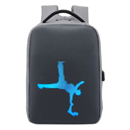 waterproof led display backpack dynamic duffel bag