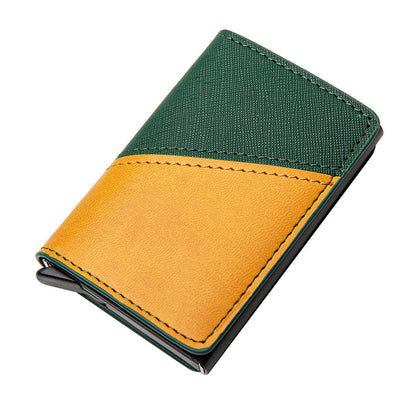 mens fashion color contrast wallet