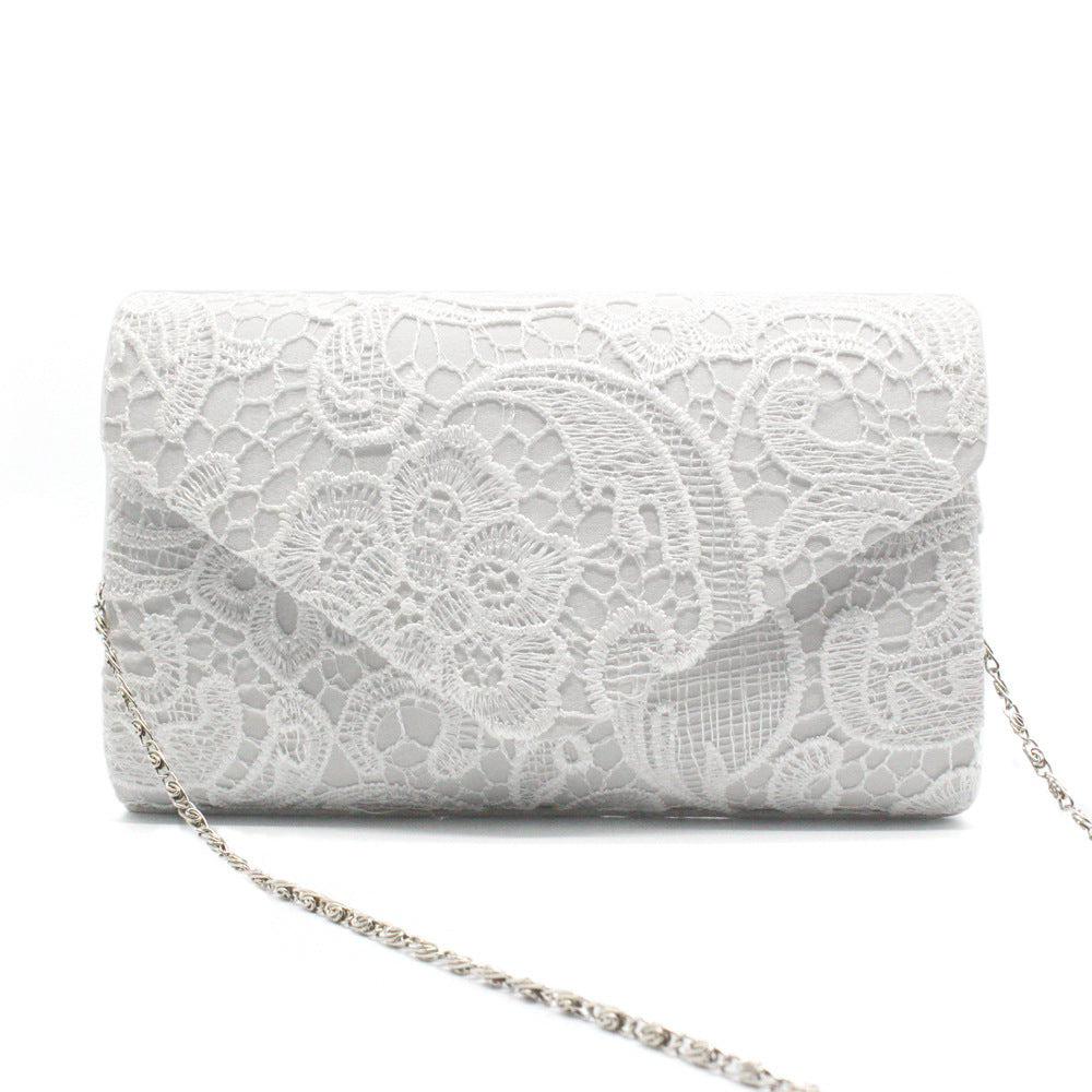 convenient beautiful and fashionable lace dinner bag with cover