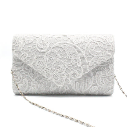 convenient beautiful and fashionable lace dinner bag with cover