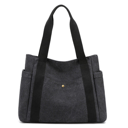 Shoulder Bag Female Bag Large Capacity Multi-pocket Fabric Bag