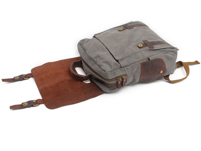 vintage canvas backpack