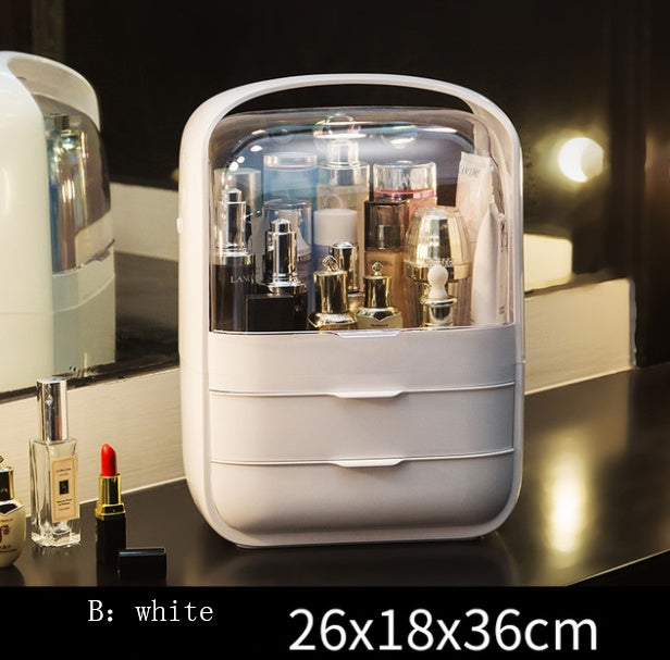 simple portable dustproof cosmetic storage box