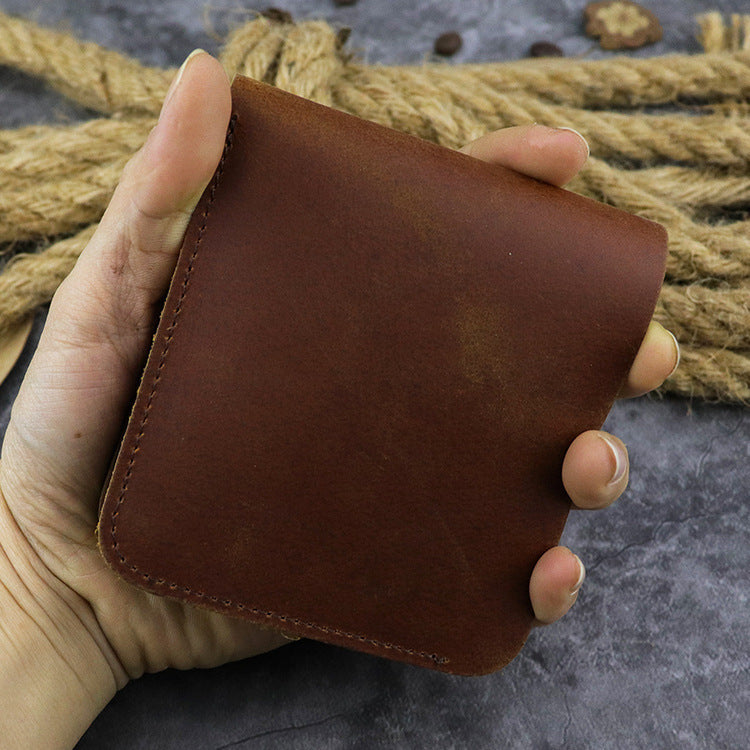 leather simple multi card wallet