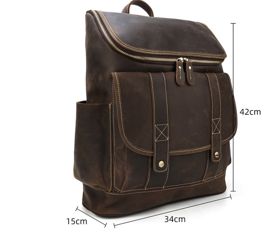 mens leather backpack 1