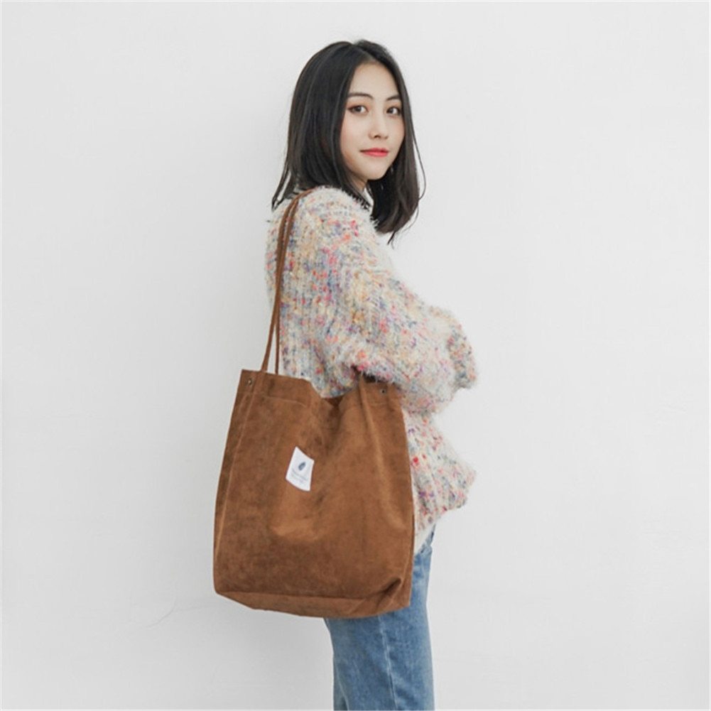 womens shopping bag large ladies canvas shoulder bags tote shopper eco reusable bag cotton cloth handbag for women