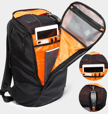 multifunctional multi compartment backpack men