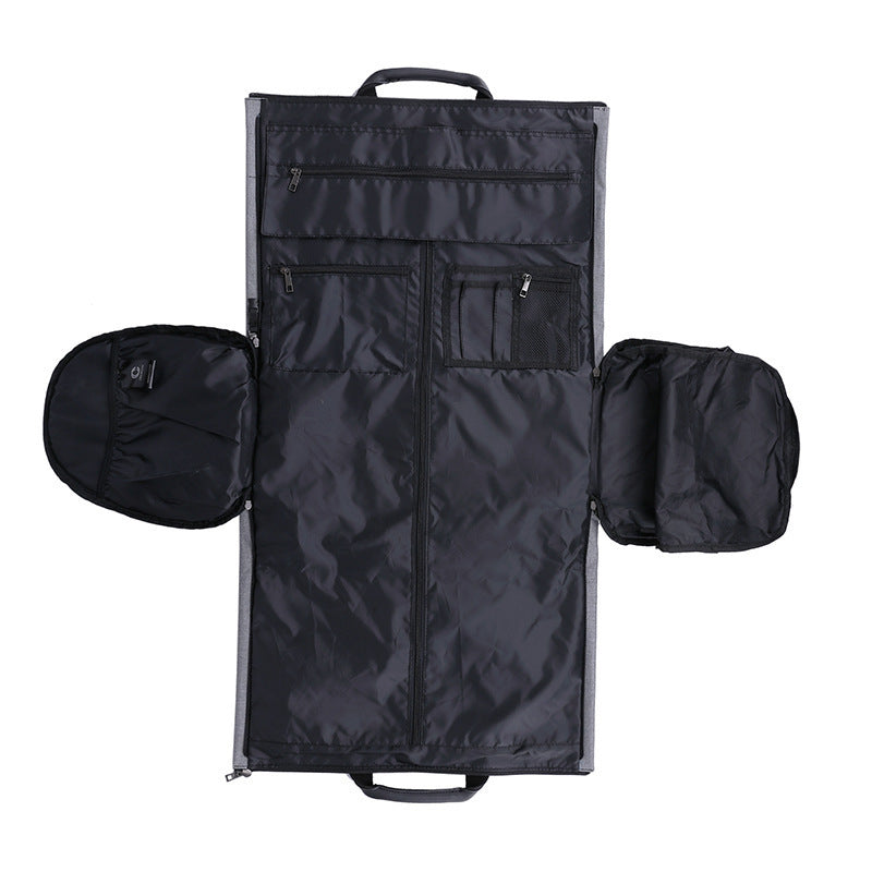 large capacity travel bag portable cylinder folding suit bag