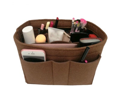 felt cosmetic bag fashion simple felt multi function bag in the package cosmetic storage bag