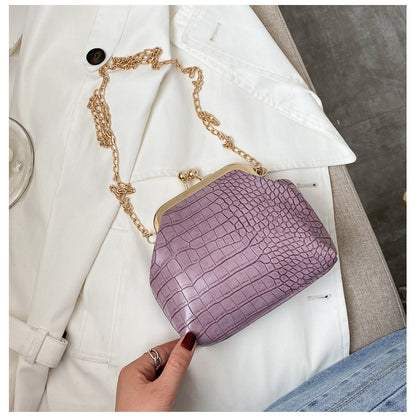 pattern chain crossbody shoulder bag