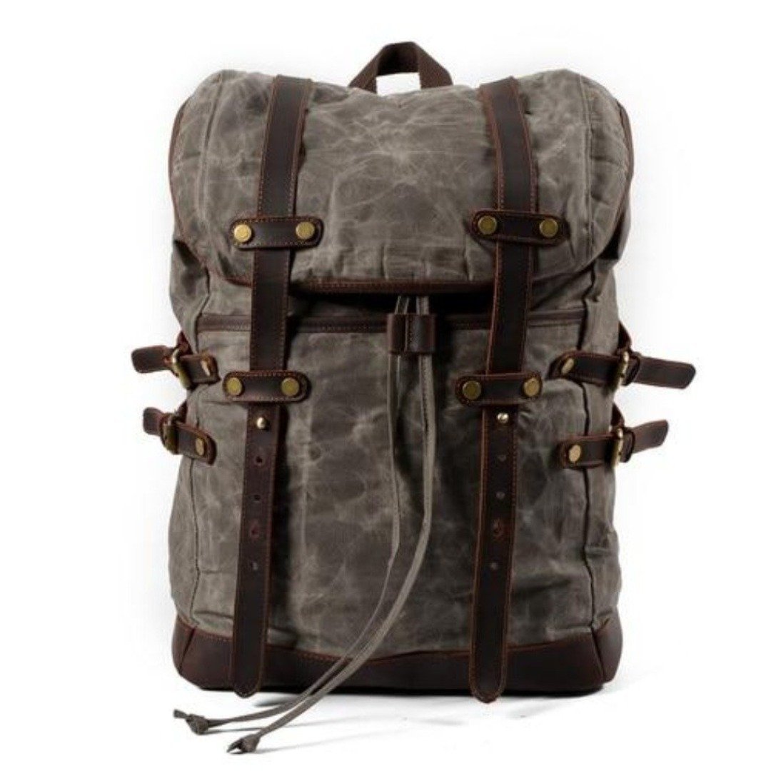 canvas mens bag leisure backpack mens waterproof outdoor travel bag