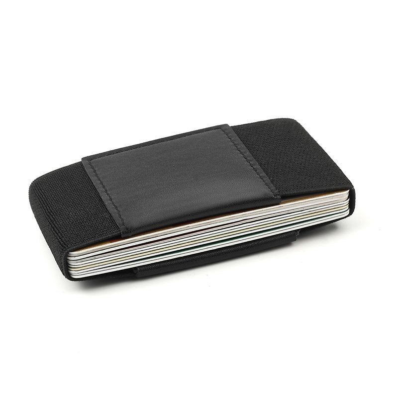 minimalist ultra thin wallet credit card case elastic band